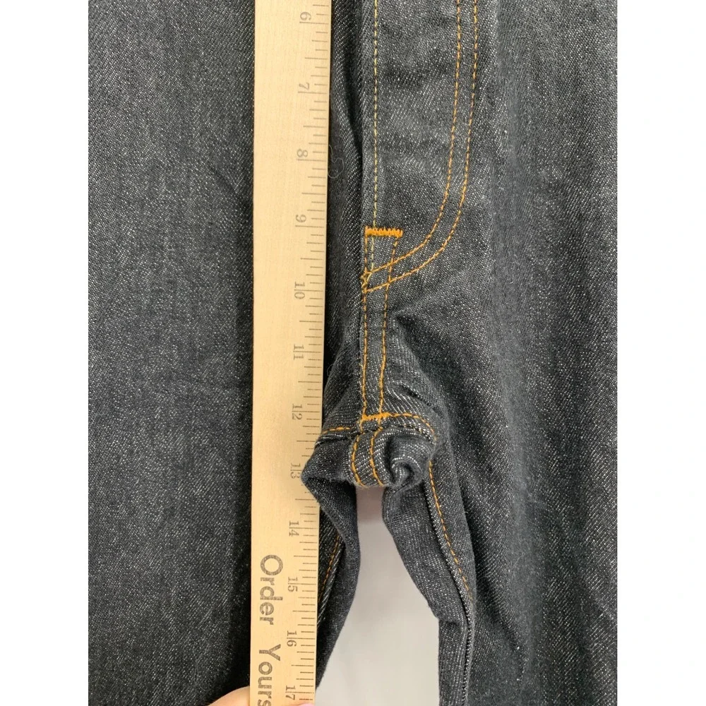 Levis 501 Jeans Mens 36x32 Black Straight Leg Button Fly Denim Pants